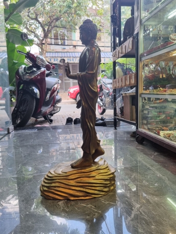 Tượng Phật Bổn Sư Ban Phước Đứng-64x15x30cm-cn 5kg