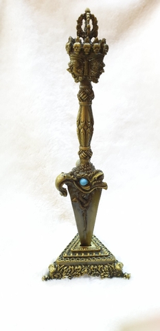 Dao Phổ Ba Kim Cang Loại 1 Nâu, Tây Tạng_20x4cm