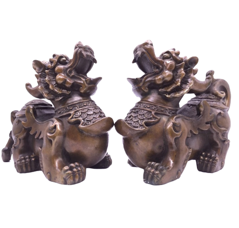 Tỳ Hưu Đuôi 3 Mai Rùa Dảnh_20cm_Tượng Phong Thủy