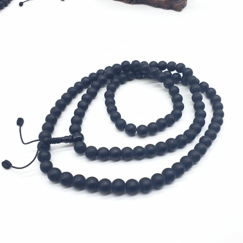 Chuỗi Đá Shaligram_8 Ly_108 Hạt