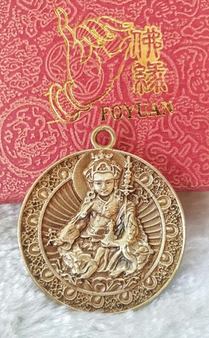 Mặt Đeo Tổ Liên Hoa Sinh Padmasambhava_Chất liệu Đồng_36mm