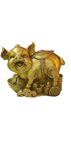 Heo Đứng Tiền_15cm_Tượng Phong Thủy