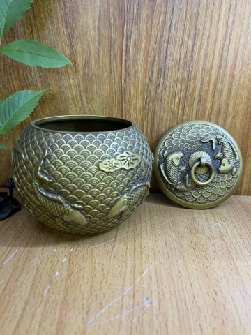 Hũ Bầu Nắp Cá 11x12cm-924gr