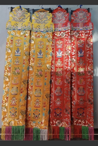 Tràng Phang Bát Bảo Cát Tường Đầu Rồng 1,5mx26cm