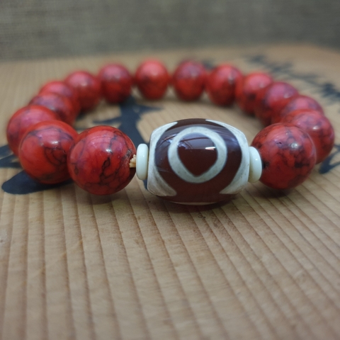 Chuỗi Đá San Hô Đỏ Phụ Kiện Đeo Tay_8ly