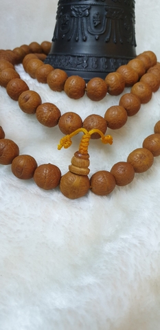 Chuỗi Gỗ Bồ Đề Phật Nhãn Vàng_12-12,5 Ly_108 Hạt