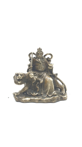 Tượng Triệu Công Minh Cưỡi Hổ_Chất liệu Đồng Dạ Cổ_Cao 12cm