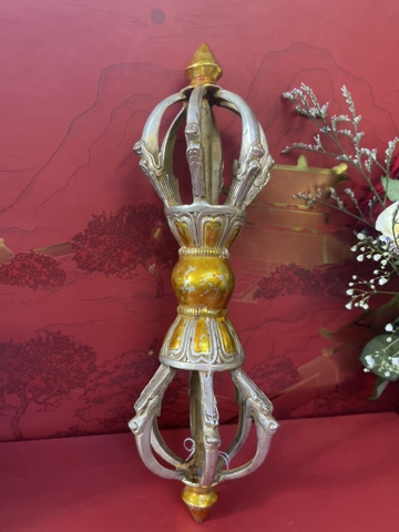 Chày Kim Cang bạc Trắng 25x8cm!