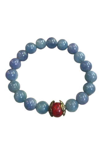 Chuỗi Đá Thạch Anh Xanh Đeo Tay_10ly