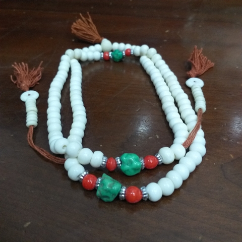 Chuỗi Xương Yak  Đính Đá Tây Tạng 8,5ly