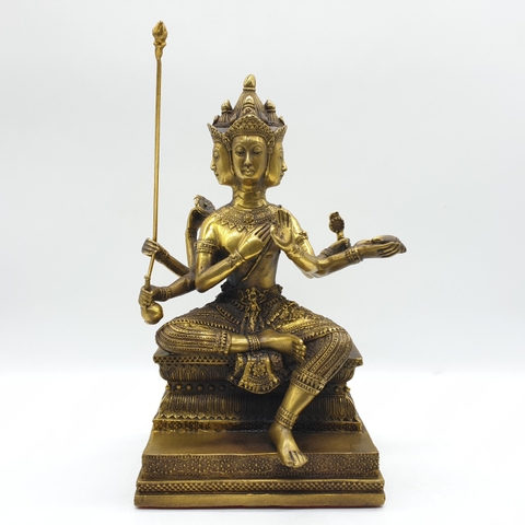 Tượng Tứ Diện Phật_Chất liệu Đồng_Cao 25cm