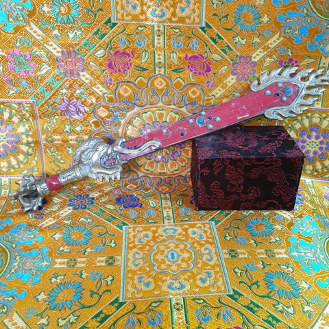 Pháp Khí Kiếm Trí Tuệ Nepal Đính Đá Pháp Lam 38cm