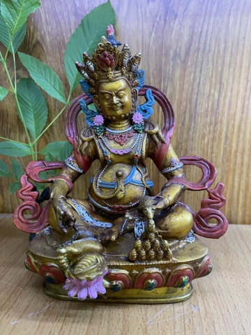 Tượng Hoàng Thần Tài Vàng Trơn- Dzambala-Cao 20cm