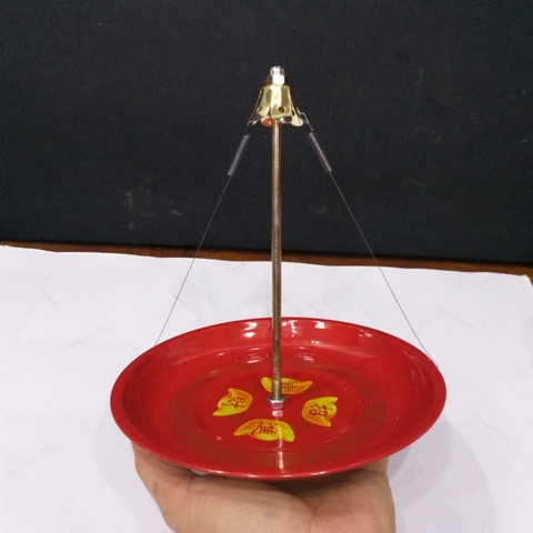 Đĩa Đốt Nhang Vòng màu đỏ 20cm