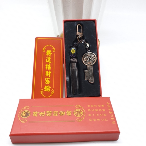 Móc Khóa Chiêu Tài Đạo Giáo_12x2,5cm