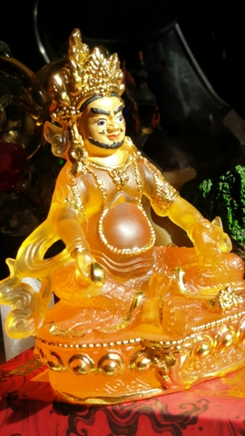 Tượng Hoàng Thần Tài Dzambala_Chất liệu Poli Trong_Cao 15cm