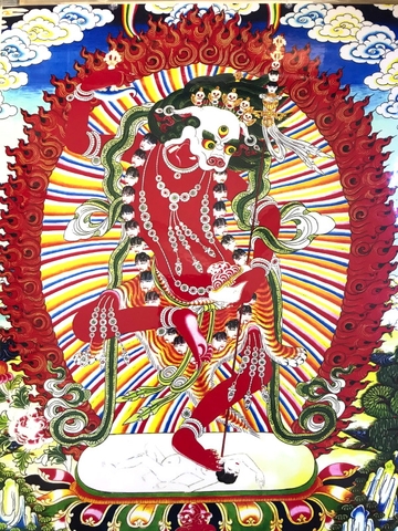 Tranh Phật Sự Diện Phật Mẫu_43x30cm