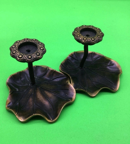 Lư Lá Sen Đốt Trầm Viên_7x9cm