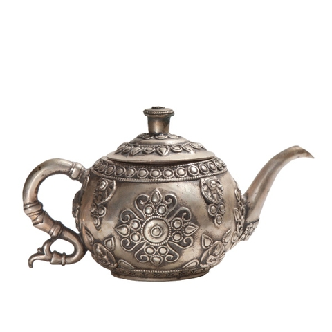 Ấm Ngũ Trí Phật Bạc Trắng_14cm_Tượng Phong Thủy