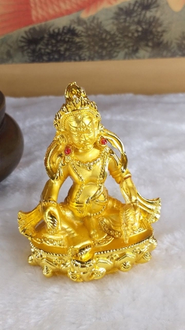 Tượng Hoàng Thần Tài Dzambala_Chất liệu Hợp Kim Xi Vàng_Cao 8cm