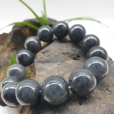 Chuỗi Đá Cẩm Thạch Đen Đeo Tay_13ly