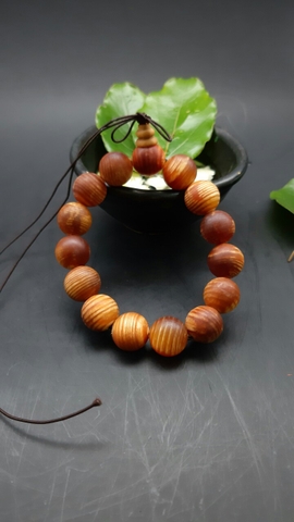 Chuỗi Gỗ Huyết Long Thơm, Loại 1 Đeo Tay_15ly