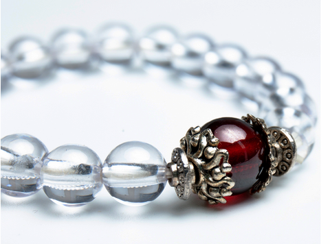 Chuỗi Đá Topaz Trắng Đeo Tay_12ly