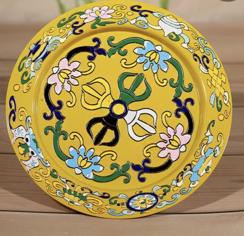 Bộ ManDaLa Hợp Kim Màu Vàng-Xanh-Nâu Đỏ -kt 32x16cm