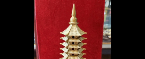 Tháp Chín Tầng Vàng Đồng_18cm