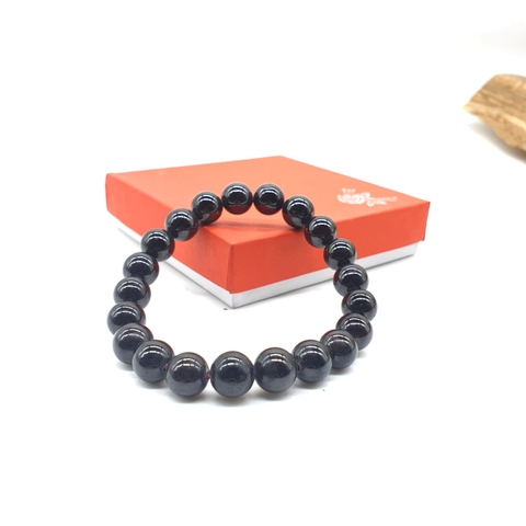 Chuỗi Đá Garnet Trơn Đeo Tay_10ly