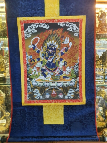 Tranh Thangka Hộ Pháp Mahakala_120x80cm