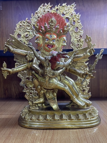 Tượng Hộ Pháp Kim Cang Phổ Ba_Chất liệu Đồng Vẽ_Cao 28x20cm