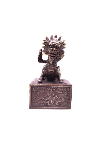 Ấn Rồng Gậy Như Ý_19cm_Tượng Phong Thủy