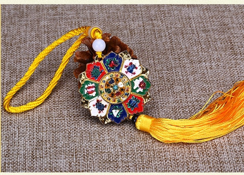 Dây Treo Bát Bảo Cát Tường Hợp Kim_Dài 32cm