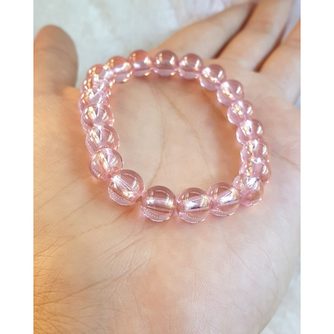 Chuỗi Đá Topaz Hồng Đeo Tay_8ly