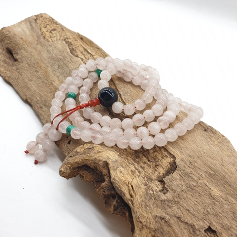 Chuỗi Đá Thạch Anh Hồng_8 Ly_108 Hạt