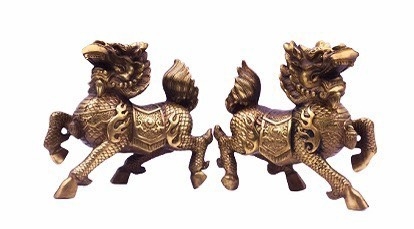 Long Mã Chiêu Tài - Quyền Uy Hoá Sát 15x14cm - 1500 gr B4-PT921