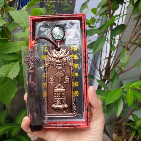 Lệnh Phù Hóa GIải Nhị Hắc (Trấn Phong Thủy)_25x4,5cm