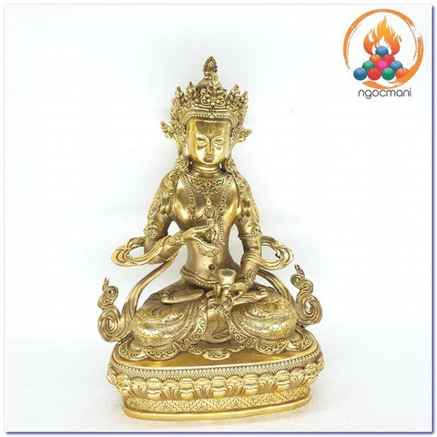 Tượng Phật Kim Cang Tát Đỏa_Chất liệu Đồng Trơn_Cao 30cm