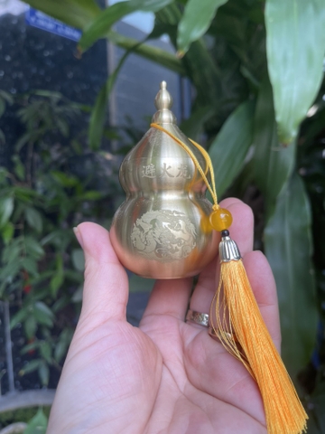 Hồ Lô Chiêu Tài -Trấn Sát(hợp kim đồng)10x5,5cm