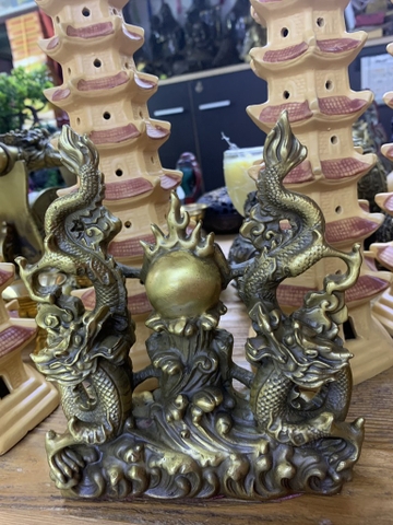 Rồng Đôi Song Long-17x5x6cm