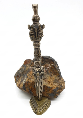 Phổ Ba Mã Đầu Minh Vương Mạ Bạc_21cm
