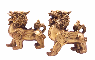 Tỳ Hưu 1 Sừng Đồng Vàng Nhỏ Có Cánh_11cm_Tượng Phong Thủy