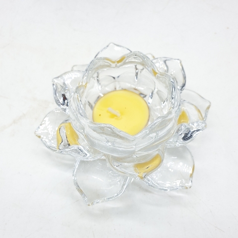 Đèn Hoa Sen Pha Lê Trắng_5,5x12cm