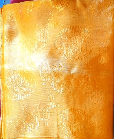 Khăn Kata In Rồng Vàng_1.3m x 20cm