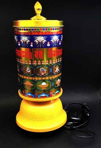 Kinh Luân Điện Trung Không Nhạc Đỏ Vàng Đài Loan_30x13cm