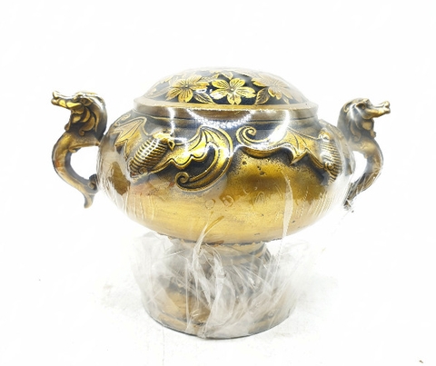 Lư Xông Khói Dơi Cát Tường_13x20cm