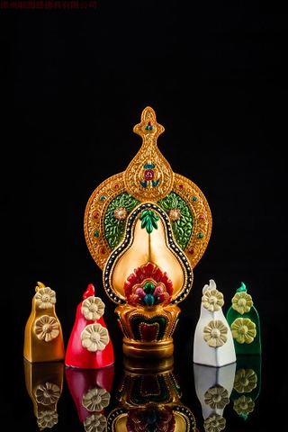 Bánh Toma  Ngũ Lộ Thần Tài ,Một Lớn 4 Bông Nhỏ_28x15cm, 9x4cm