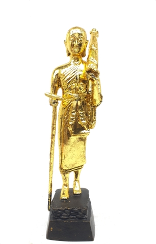 Tượng Tổ Tài Lộc Sivali Đứng_Chất liệu Đồng Dát Vàng_Cao 36cm