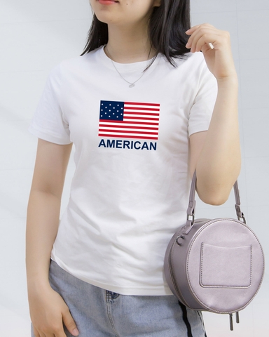Áo in - Trắng sữa - 10B - Z3 - American